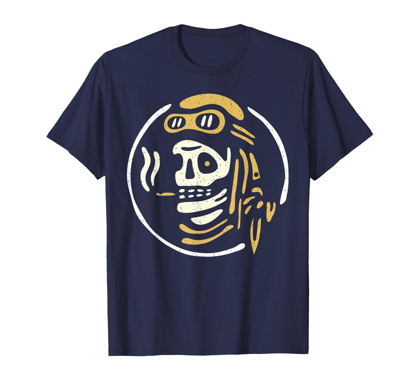 Vintage Biker Ghost Pilot - Tattoo Flash Rider Skull Tshirt T-Shirt