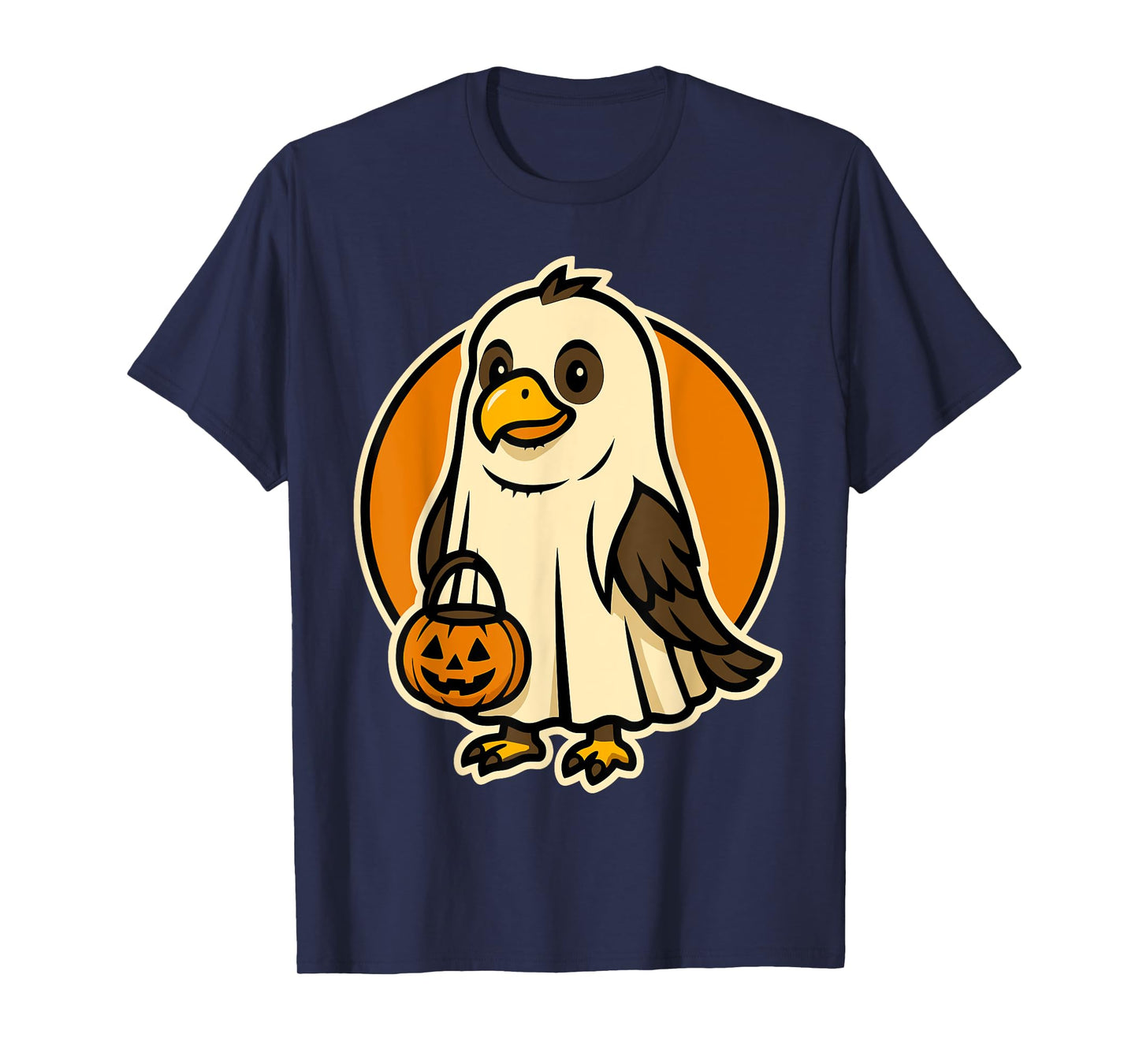 Funny Eagle in Ghost Costume for Kids, Boys, Girls Halloween T-Shirt