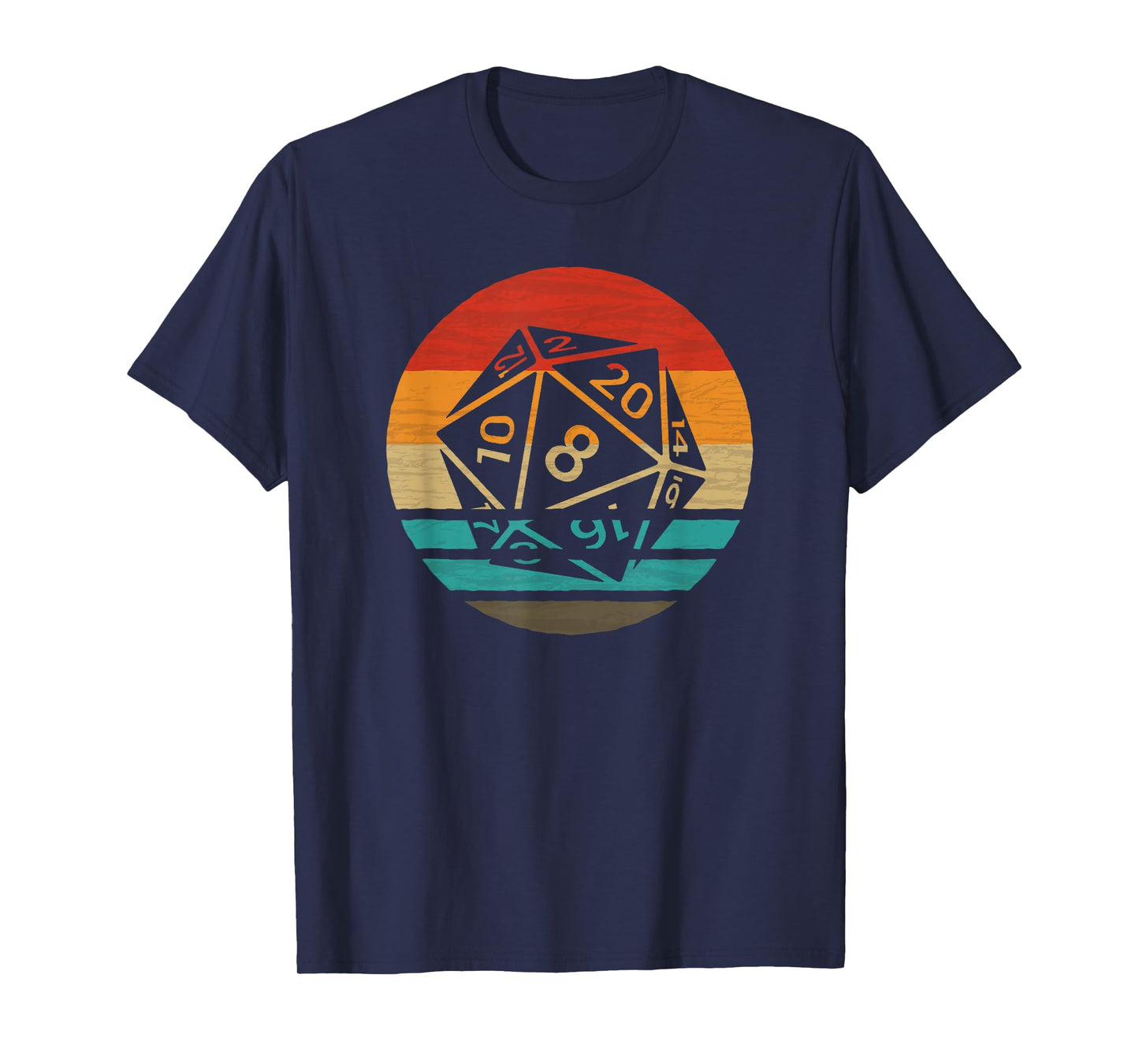 20 Sided Dice Retro Style Vintage T-Shirt
