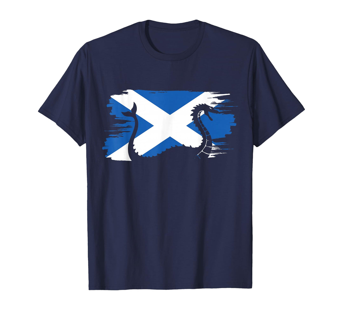 Scottish Flag Loch Ness Monster Lover Scotland Nessie T-Shirt