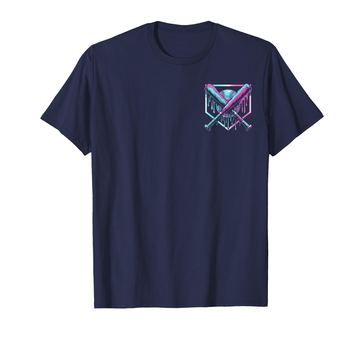 Baseball Drip For Boys Ice Cream Drip Youth ( Two Sides ) T-Shirt