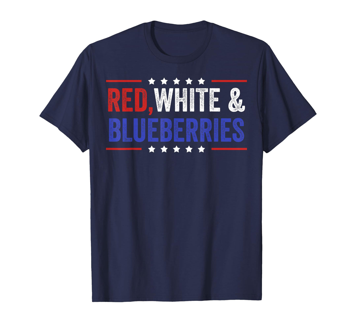 Red, White and Blueberries Patriot Freedom 2025 T-Shirt