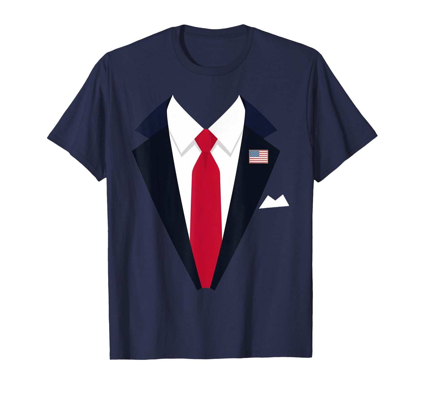 Funny USA President Suit Easy Halloween Costume T-Shirt
