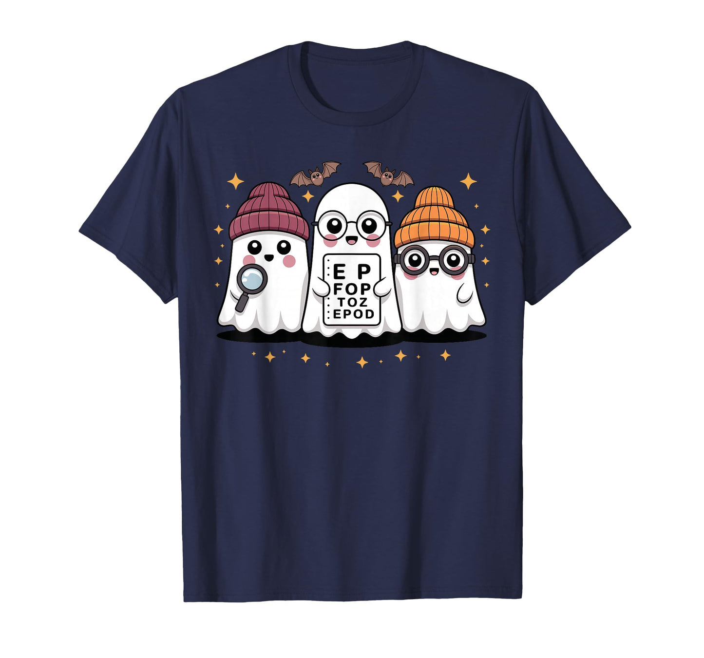 Optometry Halloween Spooky Ophthalmologist Funny Eye Doctor T-Shirt