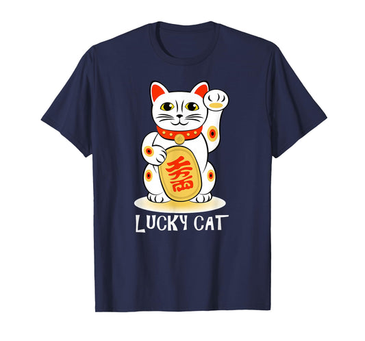 Lucky Cat t shirt; Maneki Neko t shirt; Cat t shirt; T-Shirt
