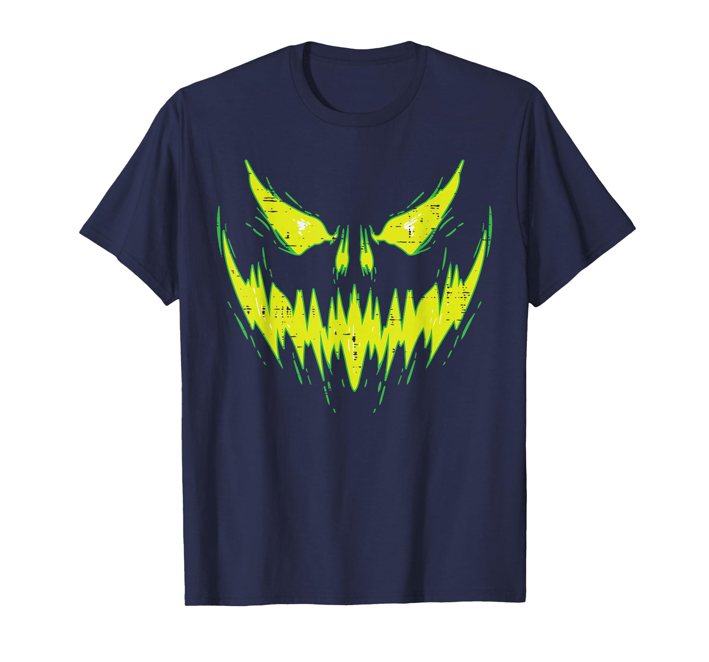 Scary Pumpkin Jack O Lantern Face Halloween Men Boys Kids T-Shirt