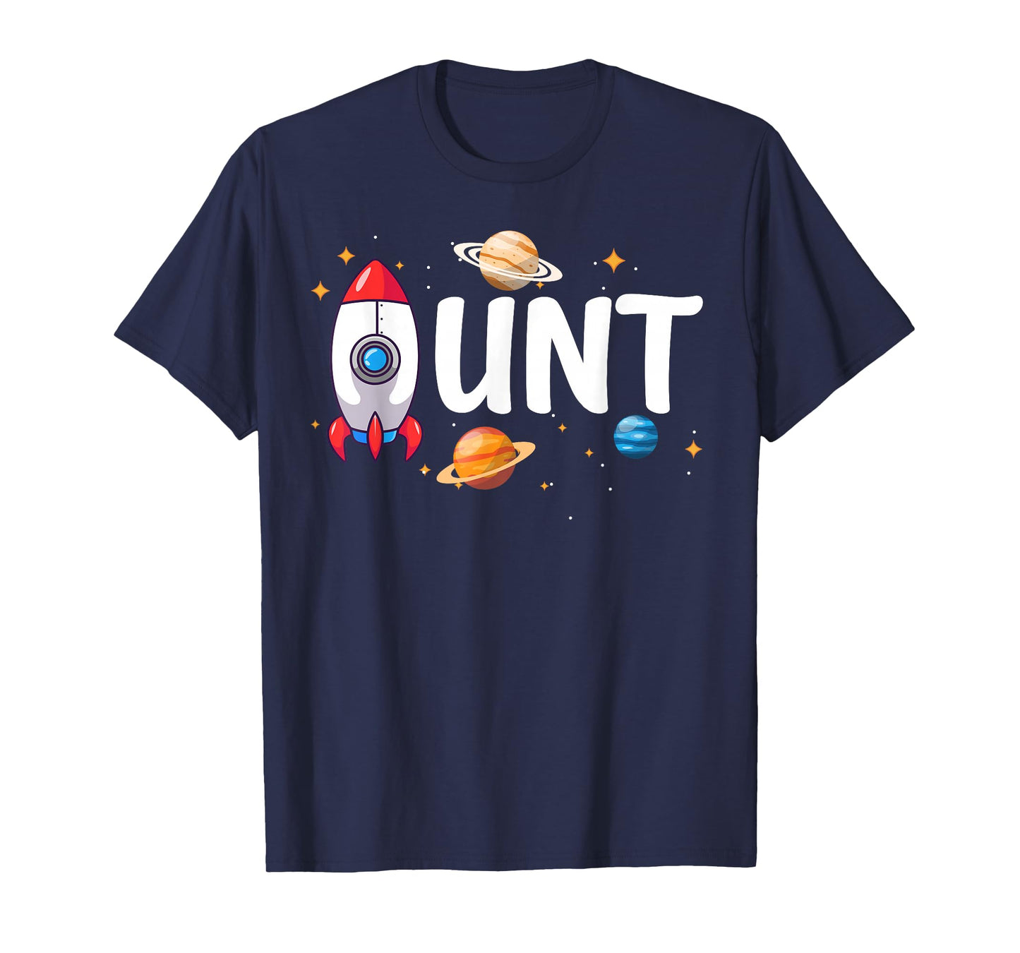 Aunt of The Birthday Boy Space Astronaut 1st Birthday Family T-Shirt