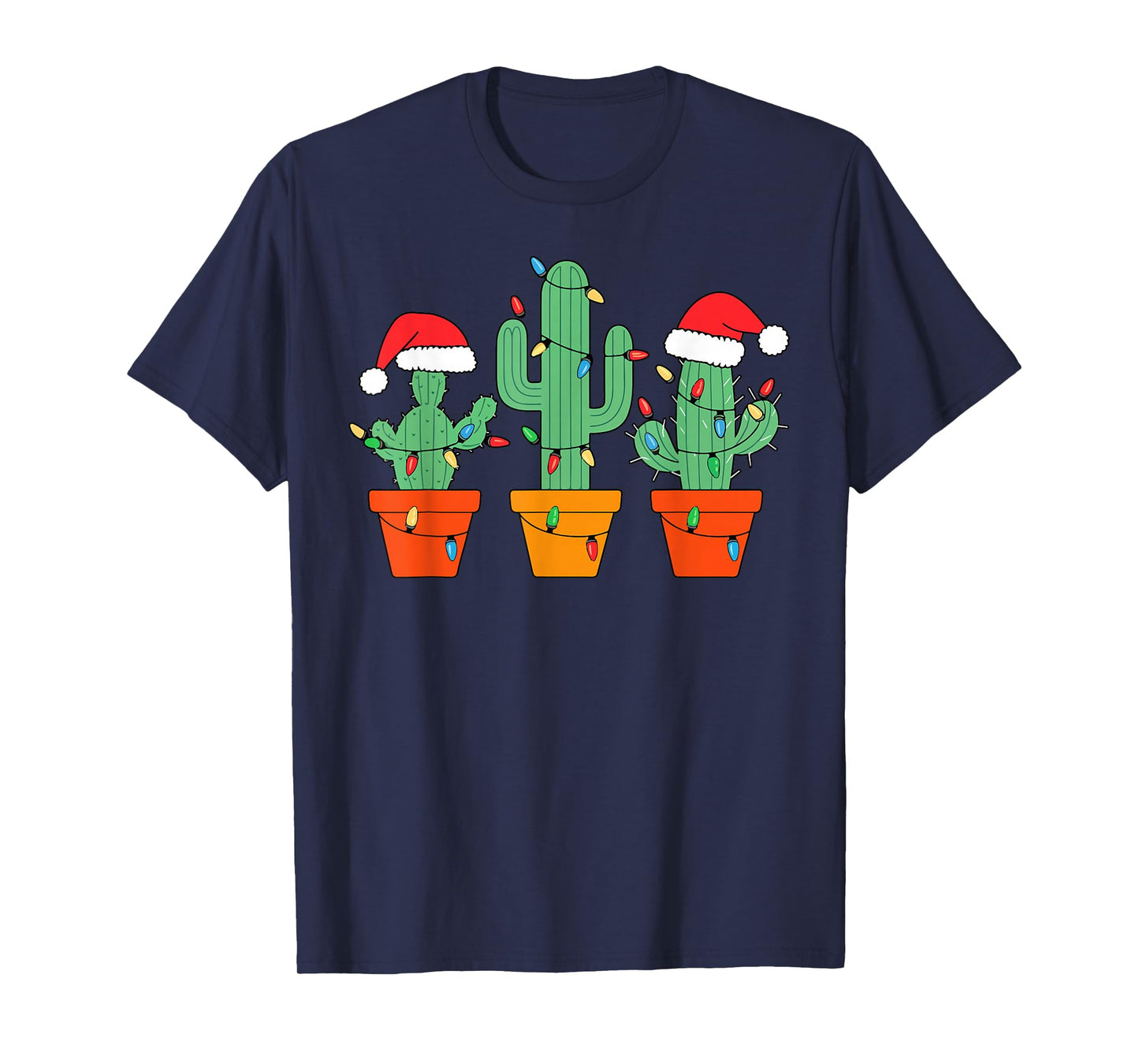 Christmas Cactus Cute Succulent Plant Xmas Men Women Kids T-Shirt