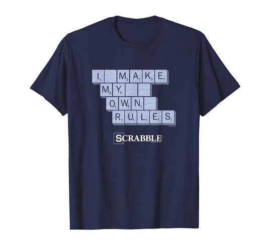 Scrabble I Make My Own Rules Vintage Letter Tile Logo T-Shirt