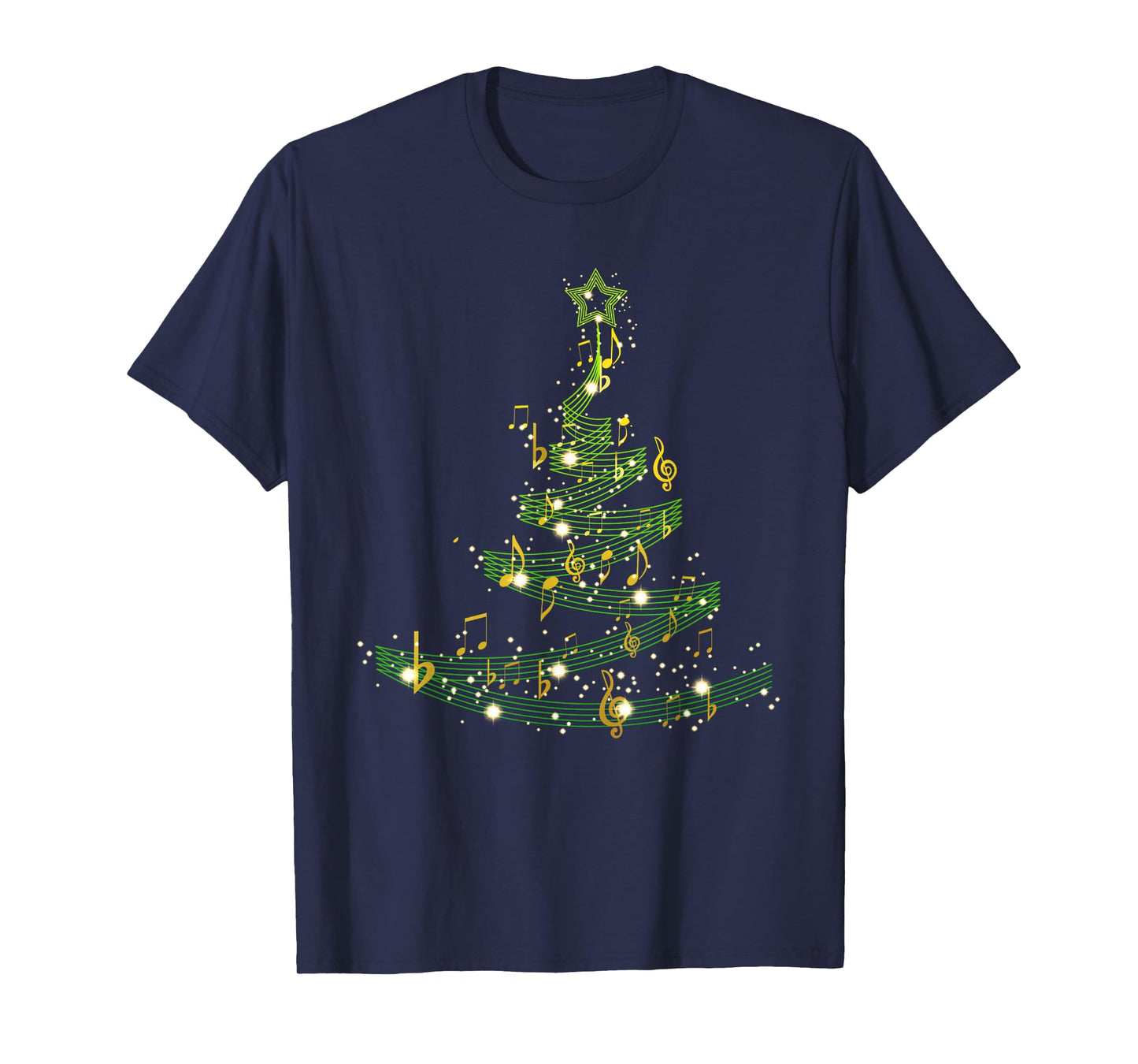 Christmas Tree Musical Notes Song Xmas Musician Pajama T-Shirt