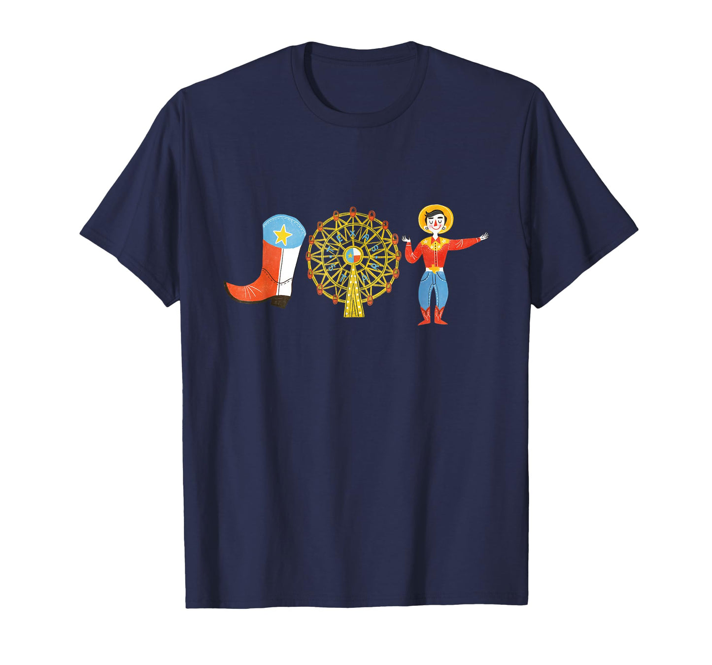 TEXAS FAIR, STATE FAIR COWBOY, FERRIS WHEEL, COUNTY FAIR T-Shirt