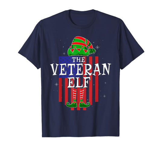 The Veteran Elf Group Matching Family Christmas Funny T-Shirt