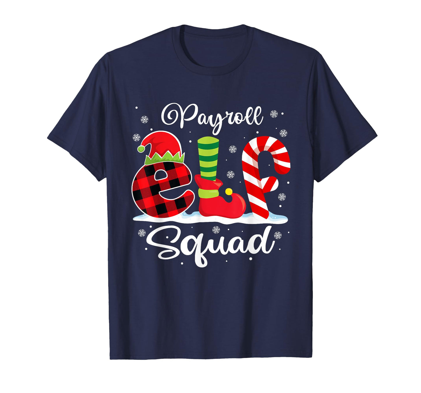 Payroll Elf Squad Christmas Payroll Manager Matching T-Shirt