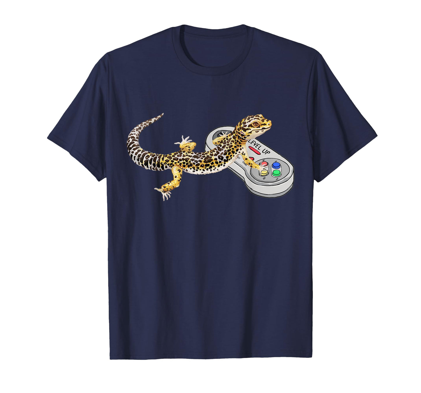 Leopard Gecko Playing Video Game Lizard & Reptiles Gamers T-Shirt