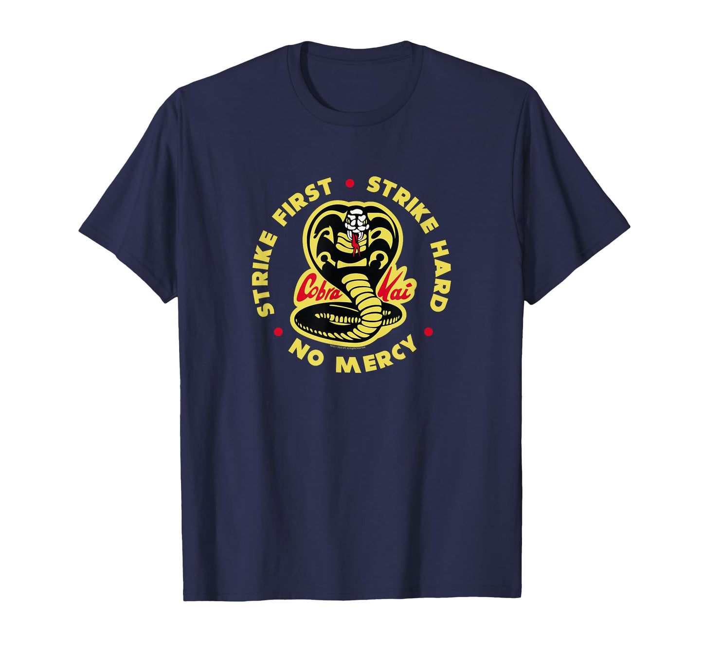 Cobra Kai Strike First Cobra Logo TV Show T-Shirt