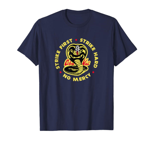 Cobra Kai Strike First Cobra Logo TV Show T-Shirt