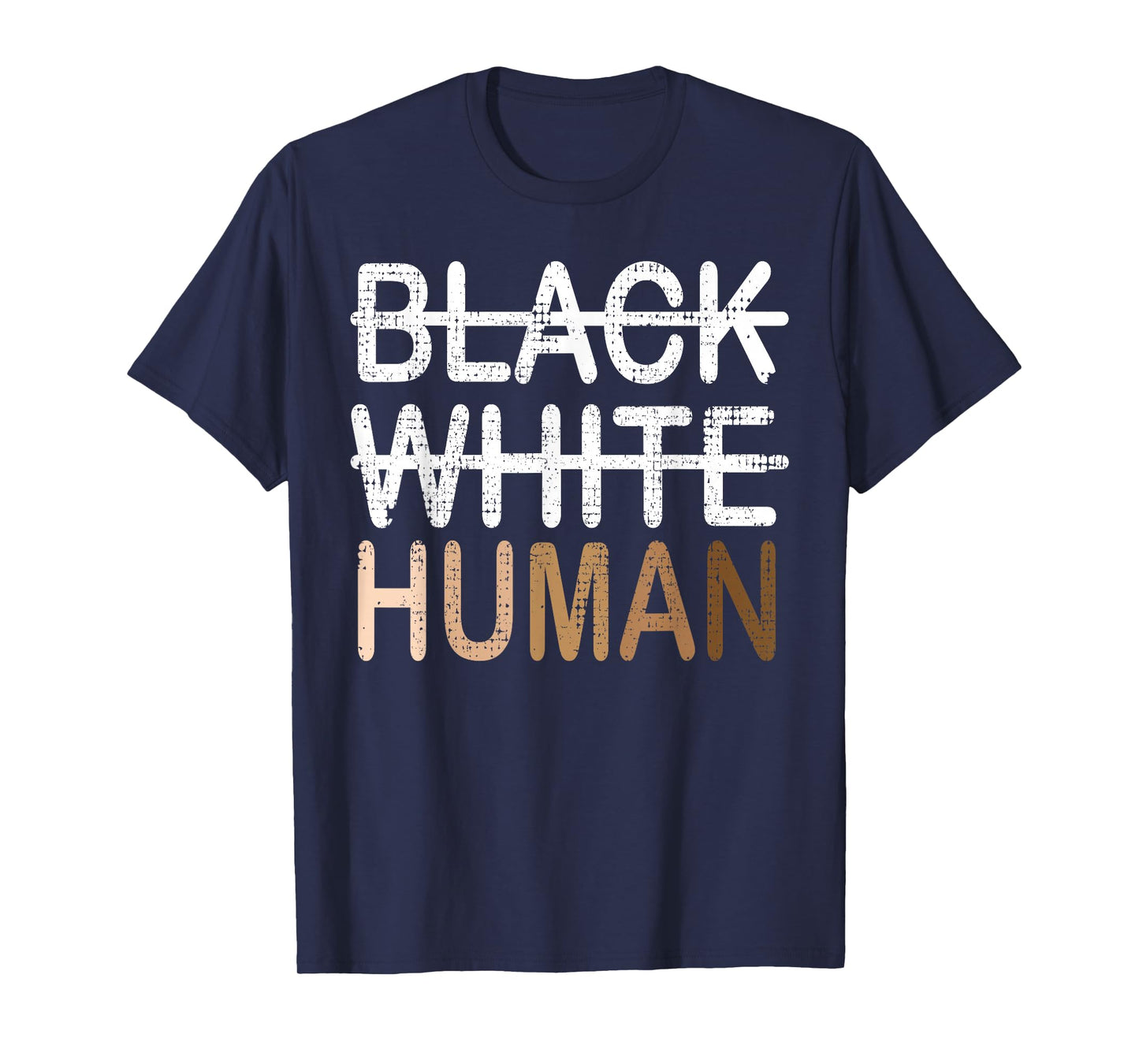 Black White Human Melanin Inclusion for Black History Month T-Shirt