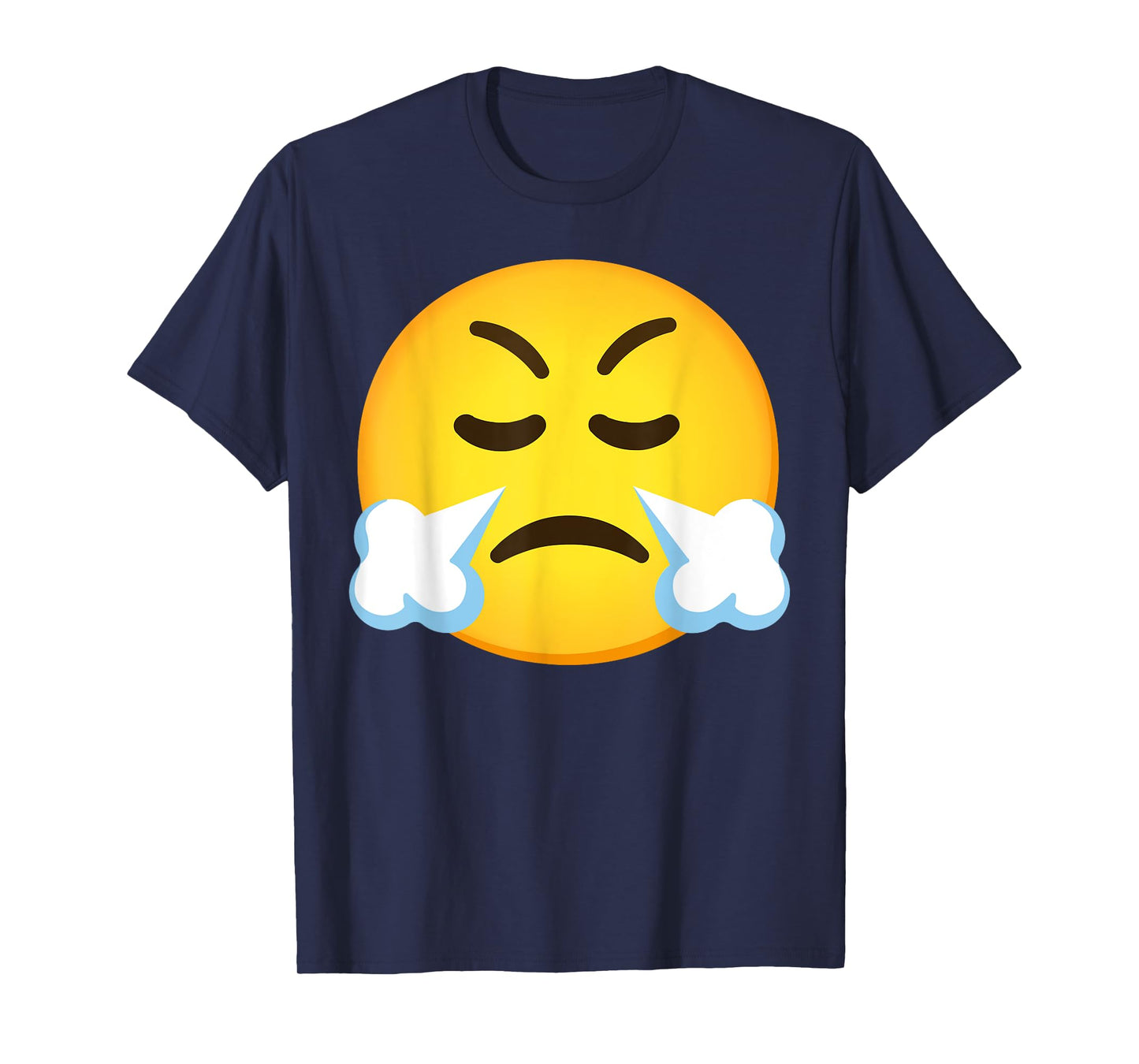 Emoticon Face with Steam From Nose T-Shirt