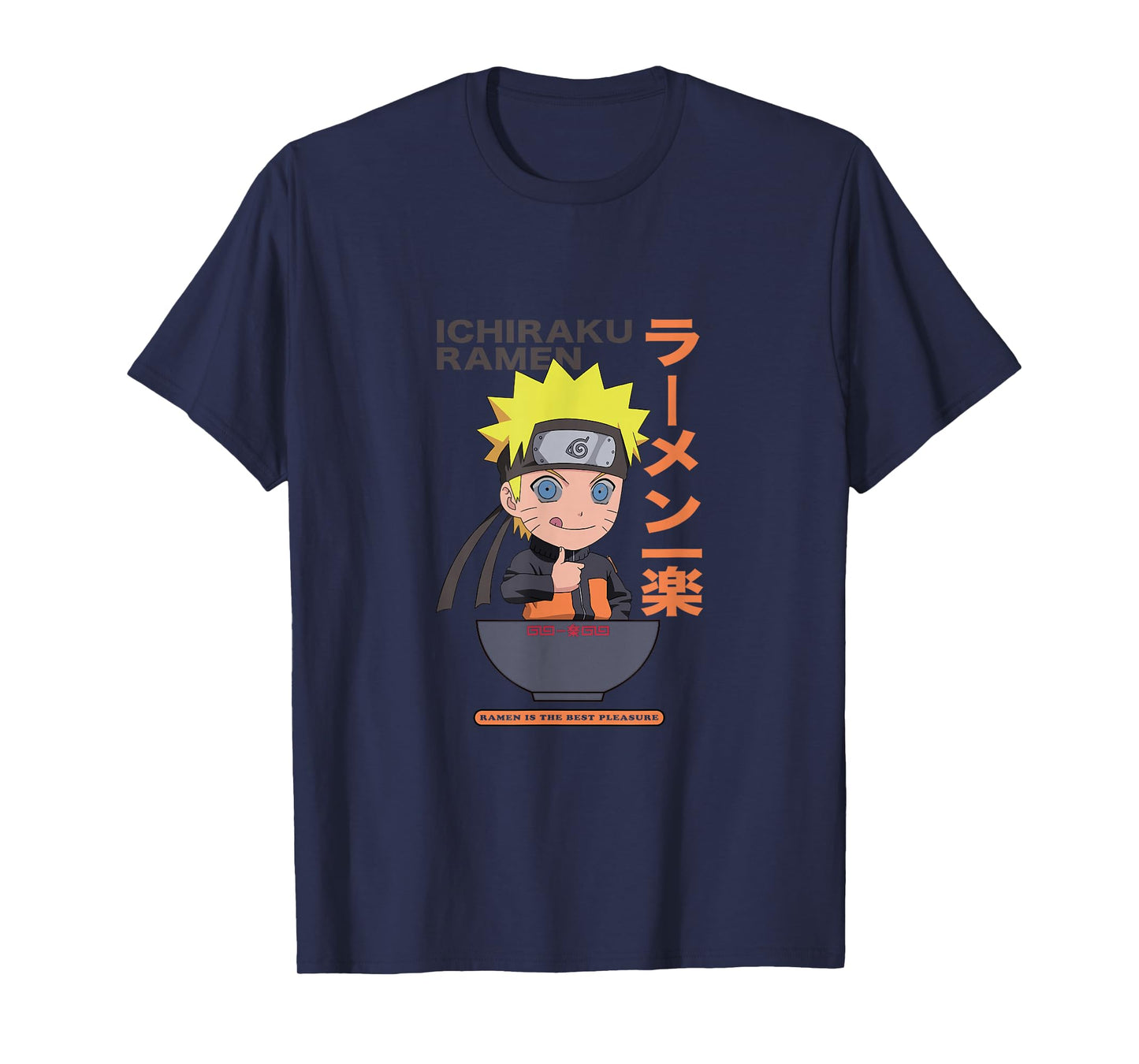 Naruto Naruto Shippuden Ichiraku Ramen T-Shirt - Unisex-Kids, Black, S