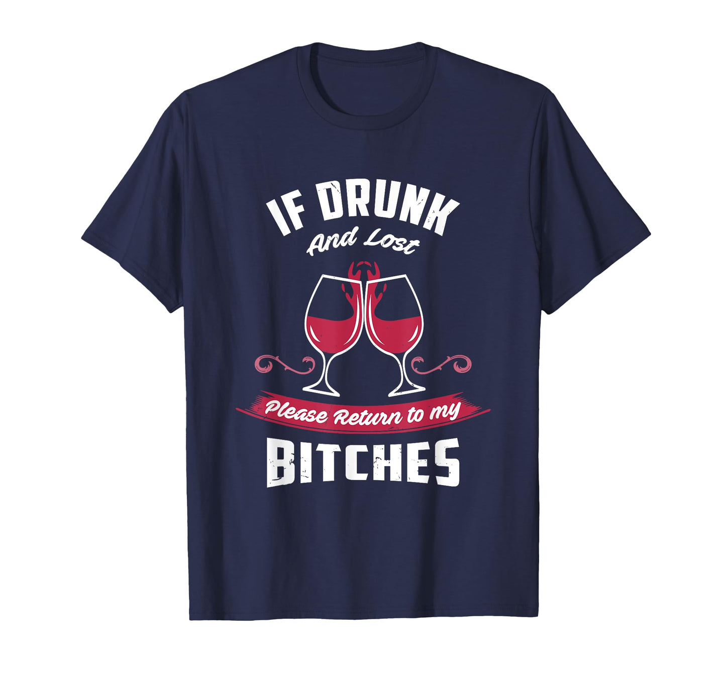 If Drunk and Lost | Funny Girls Night Out Party Drinking T-Shirt
