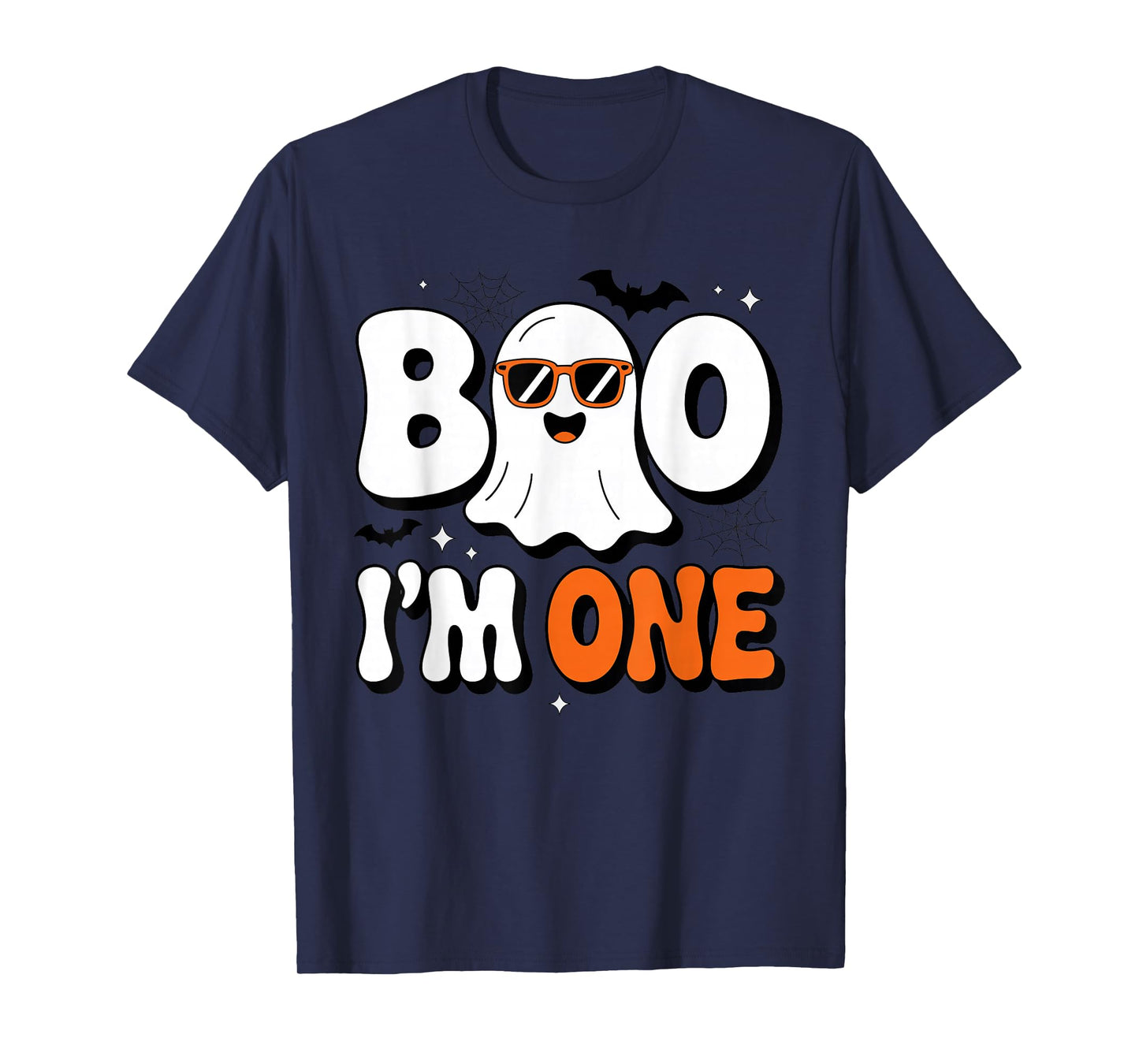 Boo I'm One Halloween Birthday Costume for One Year Old Kids T-Shirt