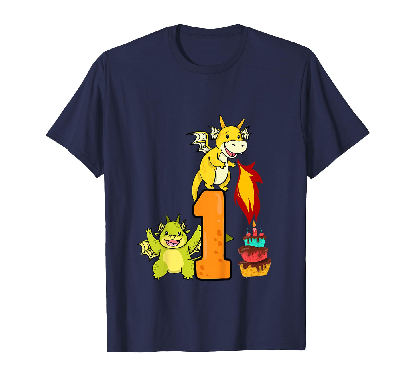 1st Birthday Boy Girl Dragon Outfit T-Shirt