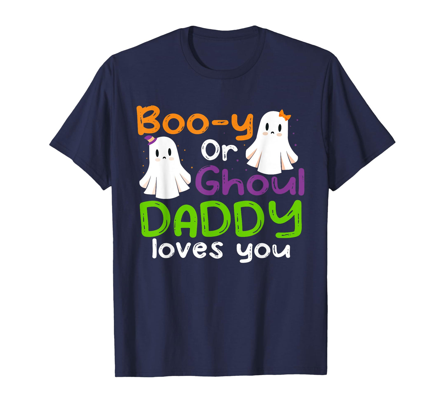 Halloween Booy Or Ghoul Daddy Gender Reveal baby shower T-Shirt