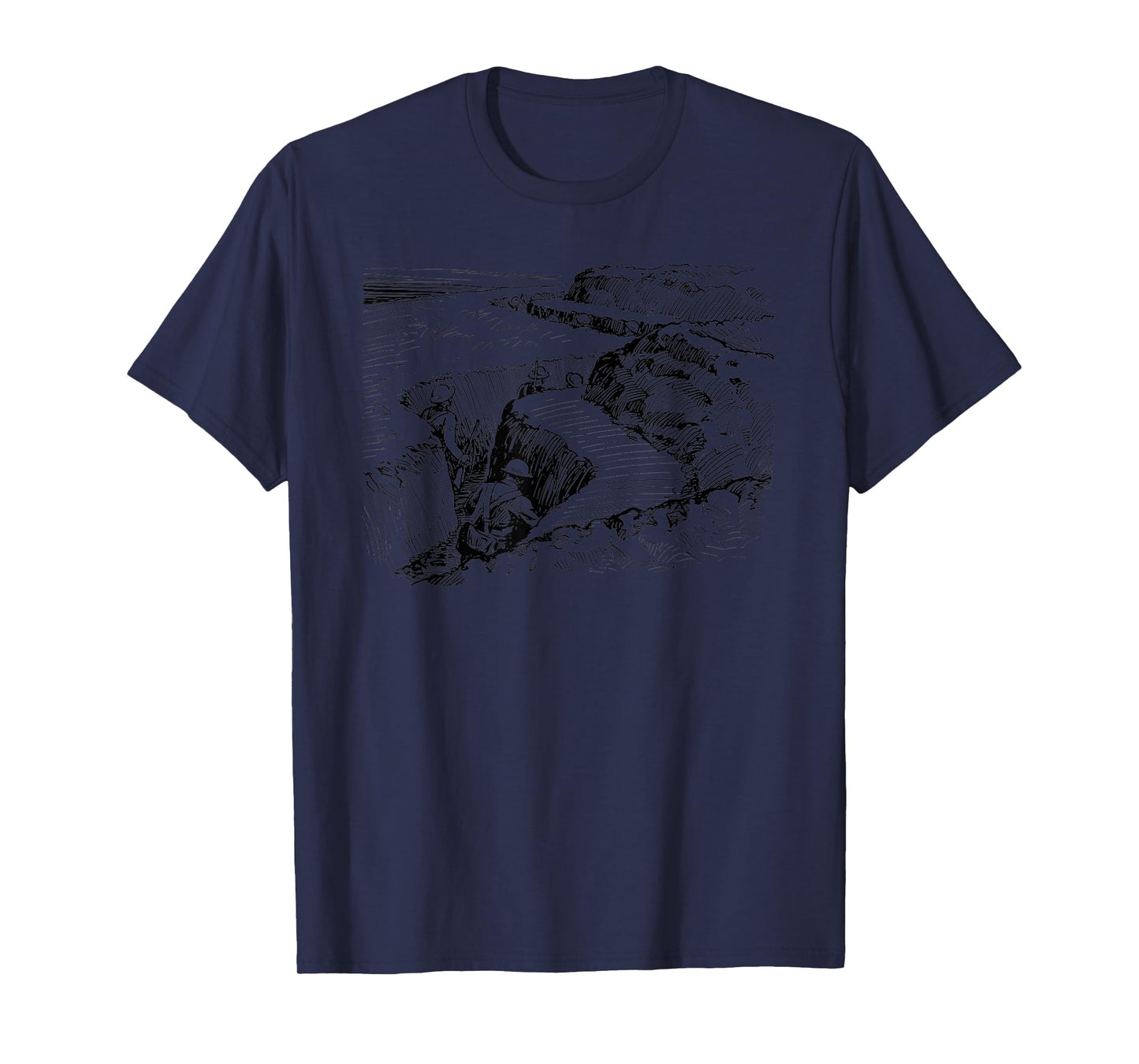 Entrenchment Trench Warfare T-Shirt-Vintage WWI WWII Shirts T-Shirt
