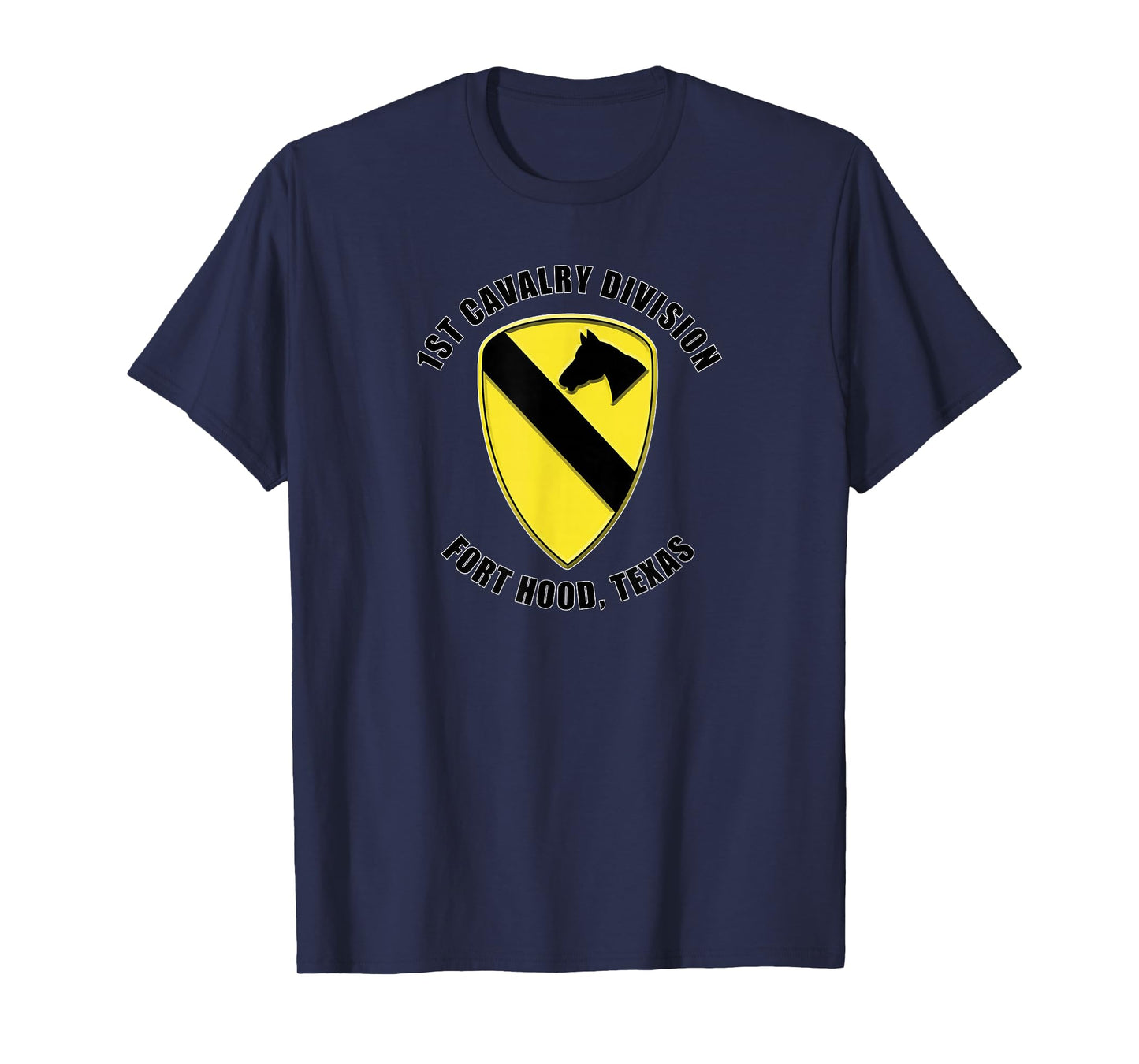 1st Cavalry Division Fort Hood Texas Emblem Veteran Gift T-Shirt