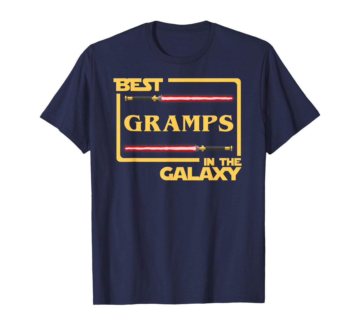 Mens Best Gramps In The Galaxy Father's Day Gift T-Shirt