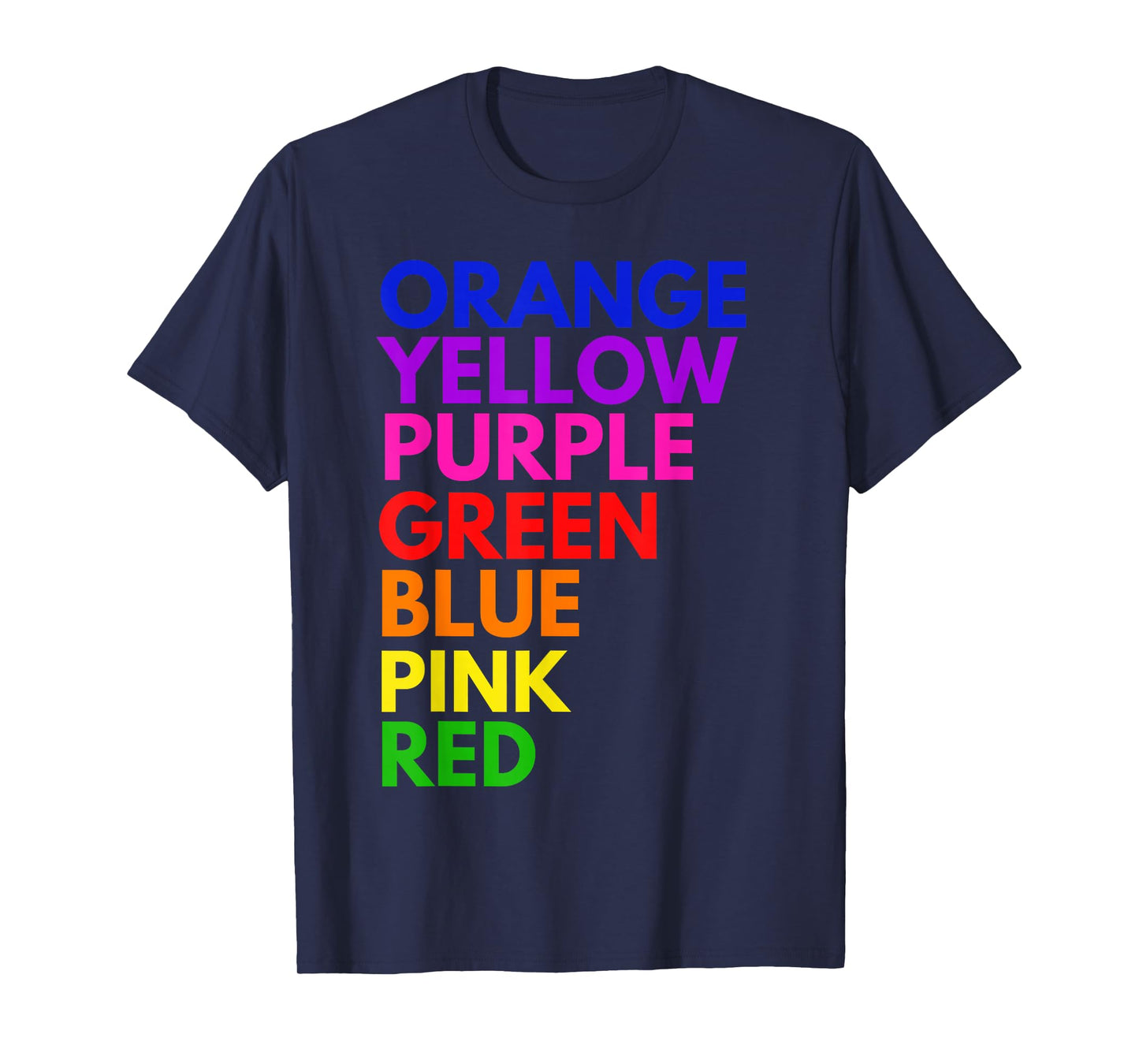 Color Rainbow Optical Illusion Funny Color Illusion T-Shirt