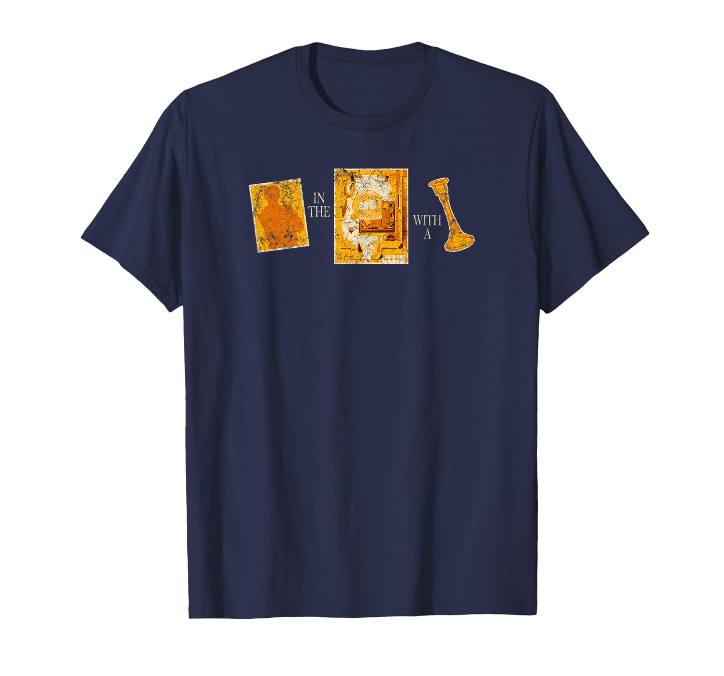 Clue Suspect In The Room With A Weapon Distressed Cards T-Shirt