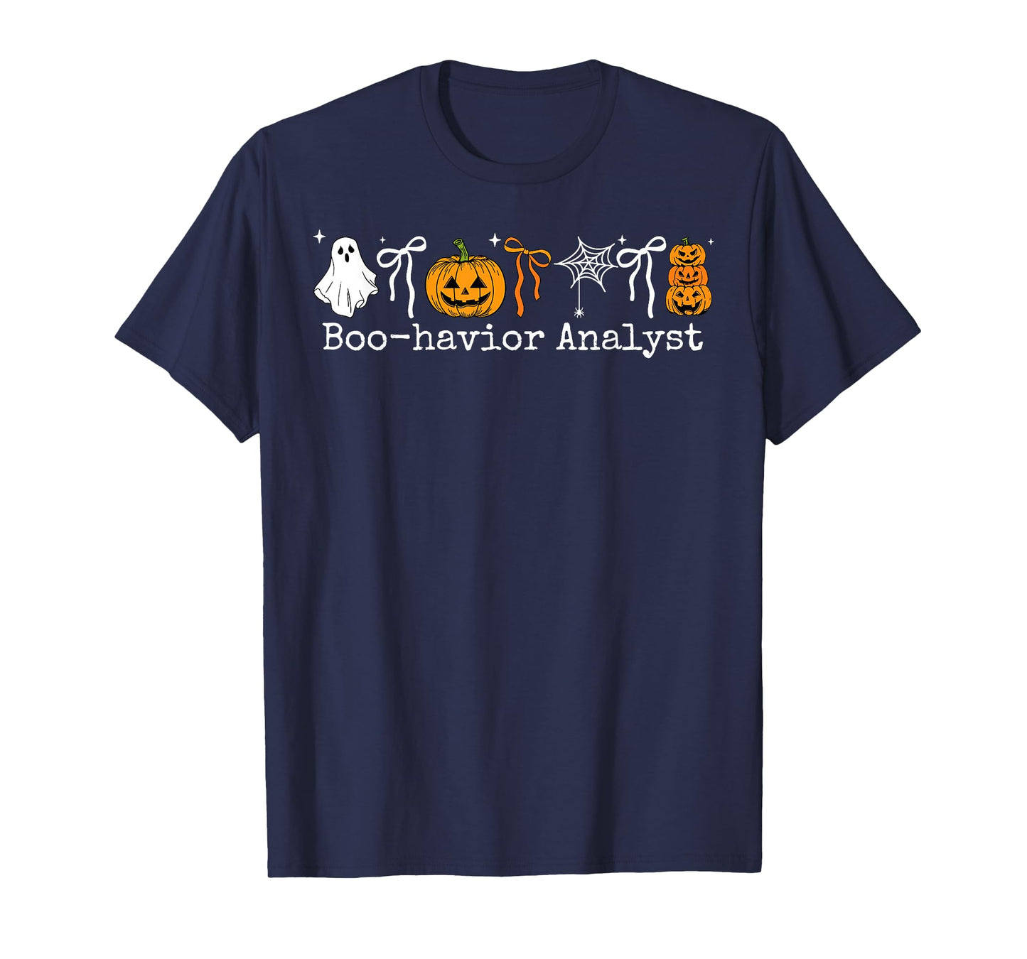 Boo-Havior Analyst Pumpkin Ghost ABA Therapist Halloween T-Shirt