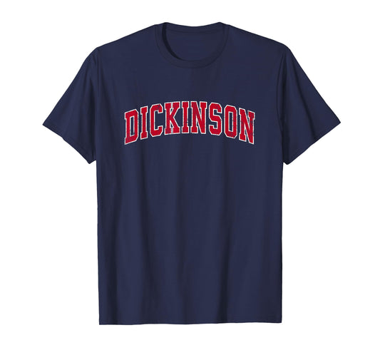 Dickinson Texas TX Vintage Sports Design Red Design T-Shirt