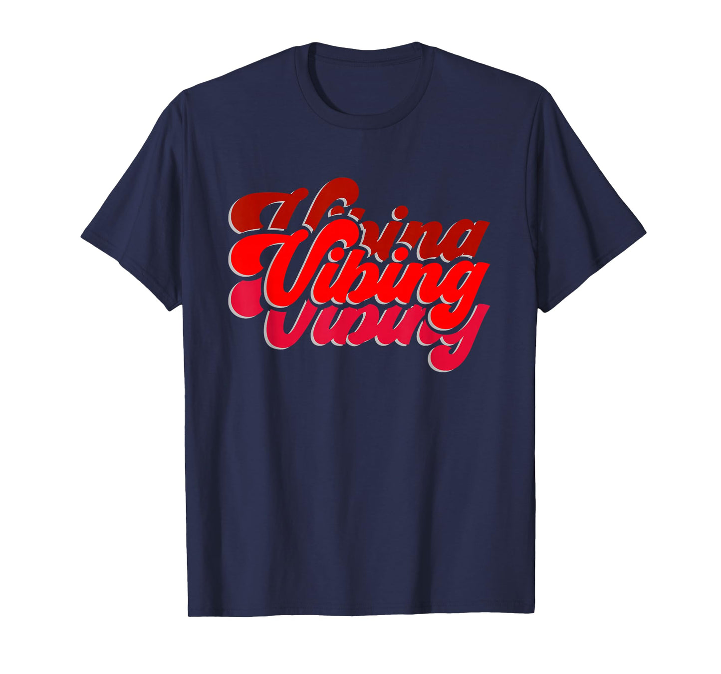 Red Vibing Red Color Graphic T-Shirt