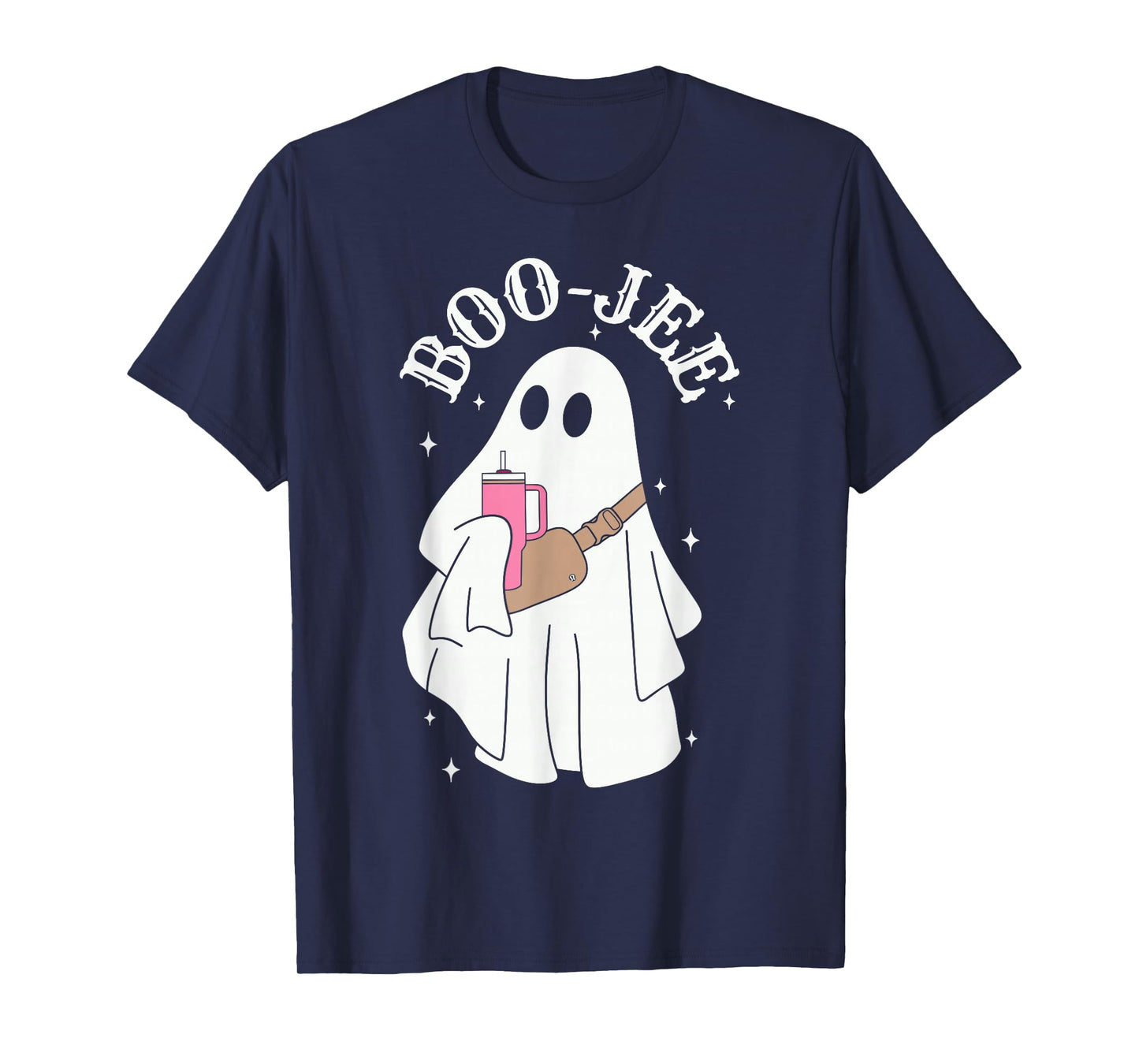 Boujee Boo-jee Cute Ghost Spooky Season Halloween Costume T-Shirt