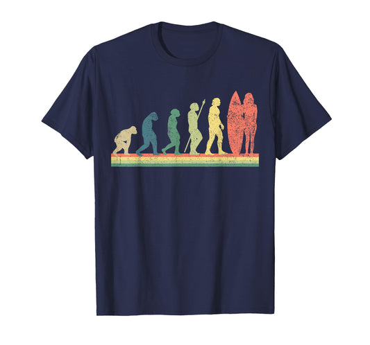 Surfing Surfboard Surfer Girl Retro T-Shirt