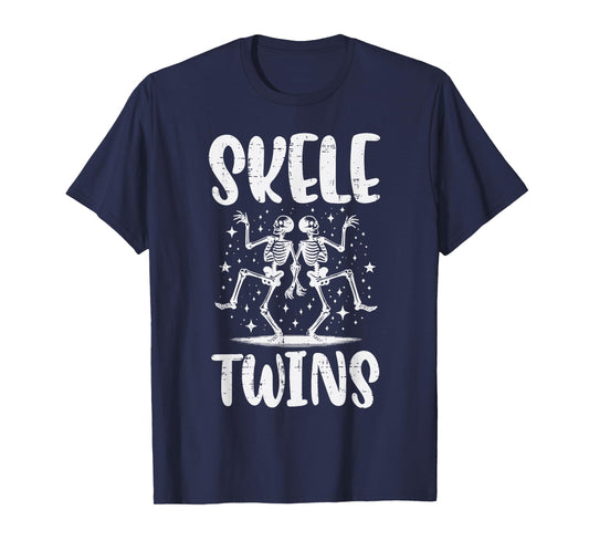Halloween Skeletwins Skeleton Twins Costume Women Men Kids T-Shirt