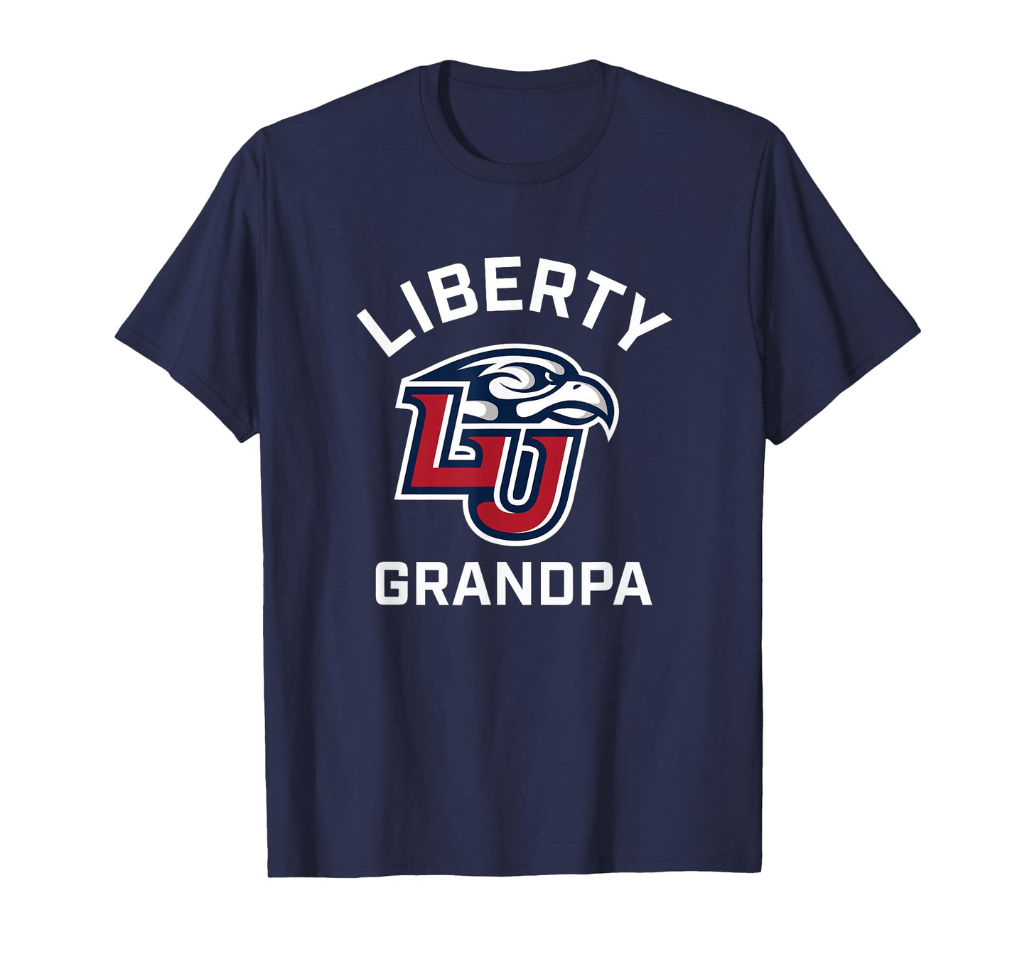 Liberty University Flames Arched Grandpa T-Shirt