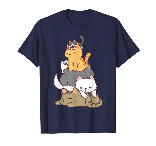 Pile of Kitty Cats Funny Cute Cat Lover Gift T-Shirt