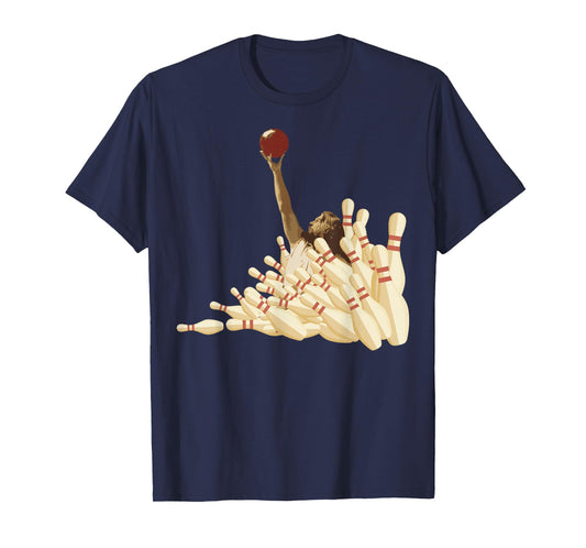 The Big Lebowski Bowling Pins Portrait T-Shirt