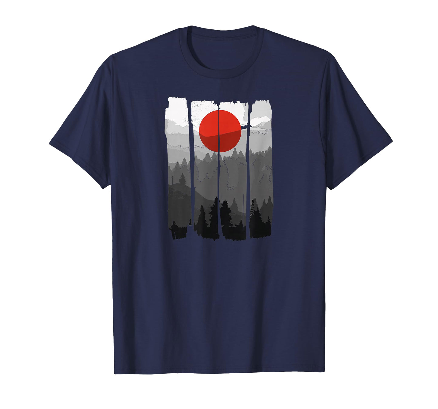 Japanese Sunrise Art Nature Japan Holiday T-Shirt