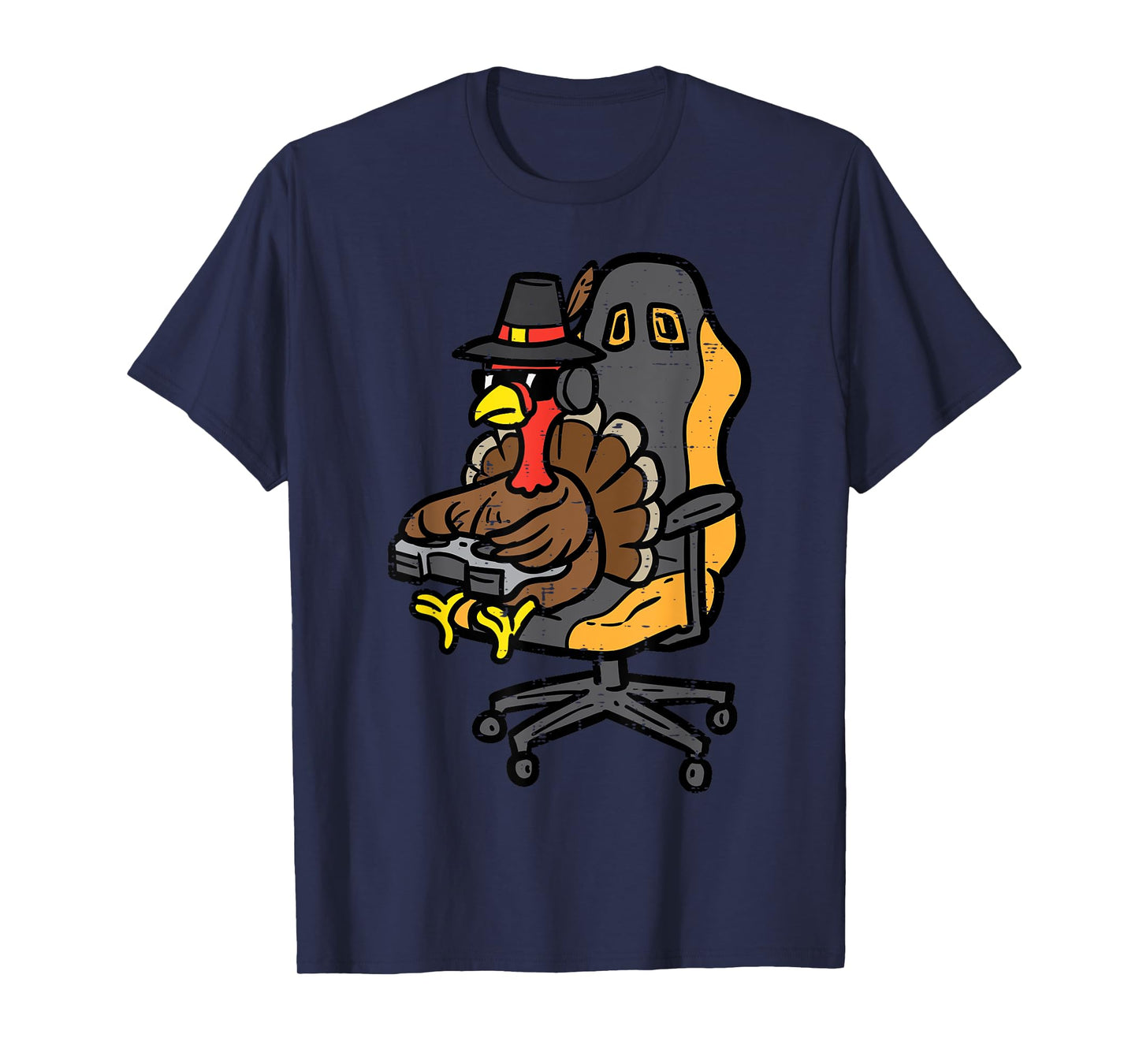 Thanksgiving Turkey Gaming Gamer Men Boys Kids Teen Youth T-Shirt