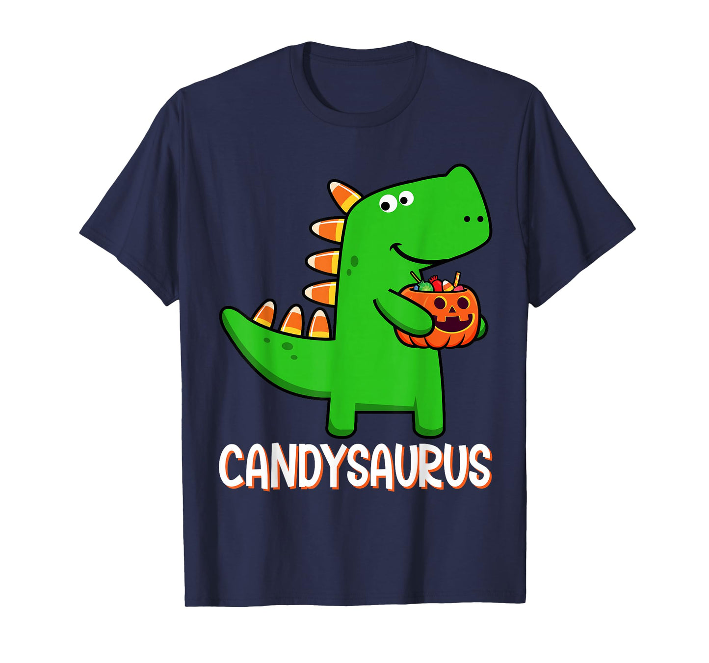 T-Rex Candysaurus Candy Corn Dinosaur Halloween Toddler Kid T-Shirt