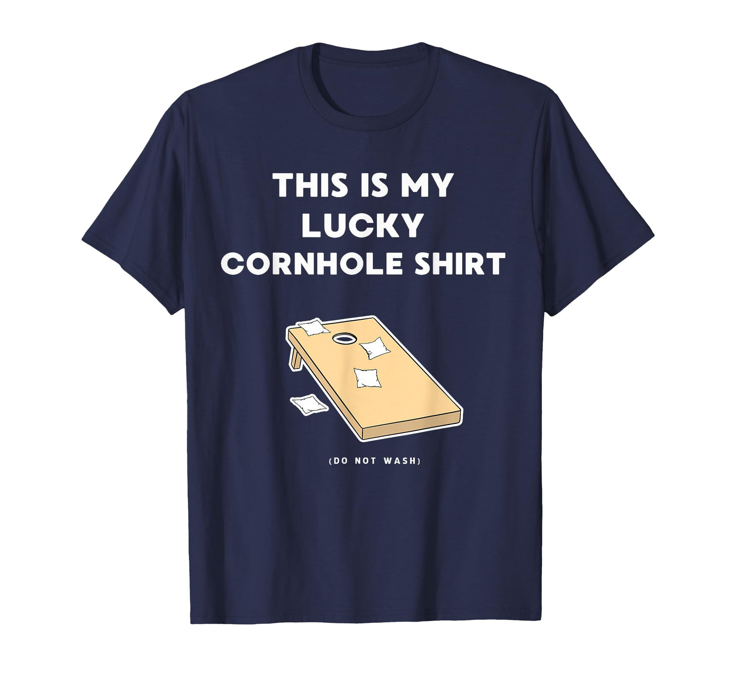Funny Lucky Cornhole T-Shirt | Corn Hole Xmas Gift Ideas T-Shirt