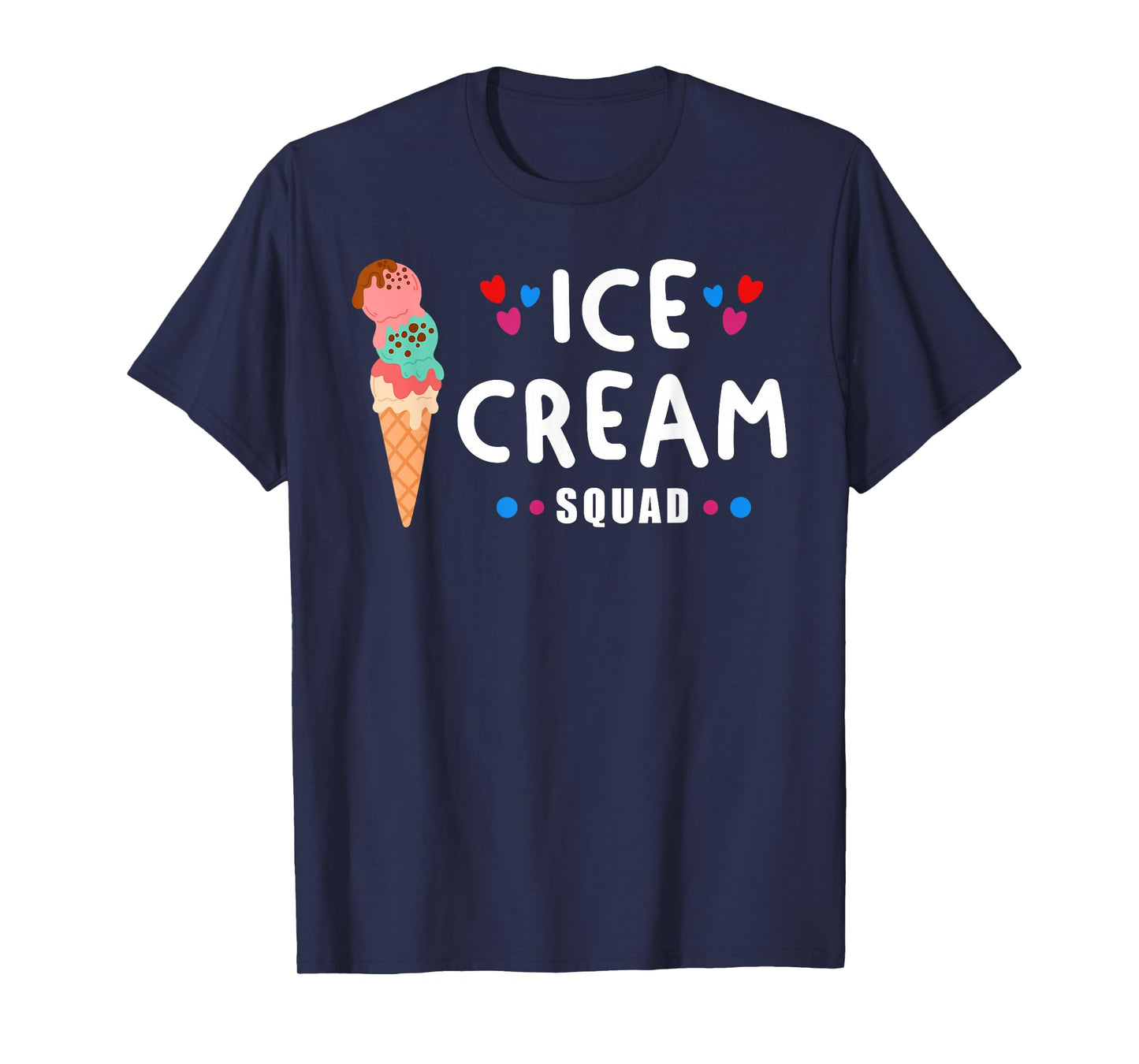 Ice Cream Squad Patriotism USA Flag American Pride T-Shirt