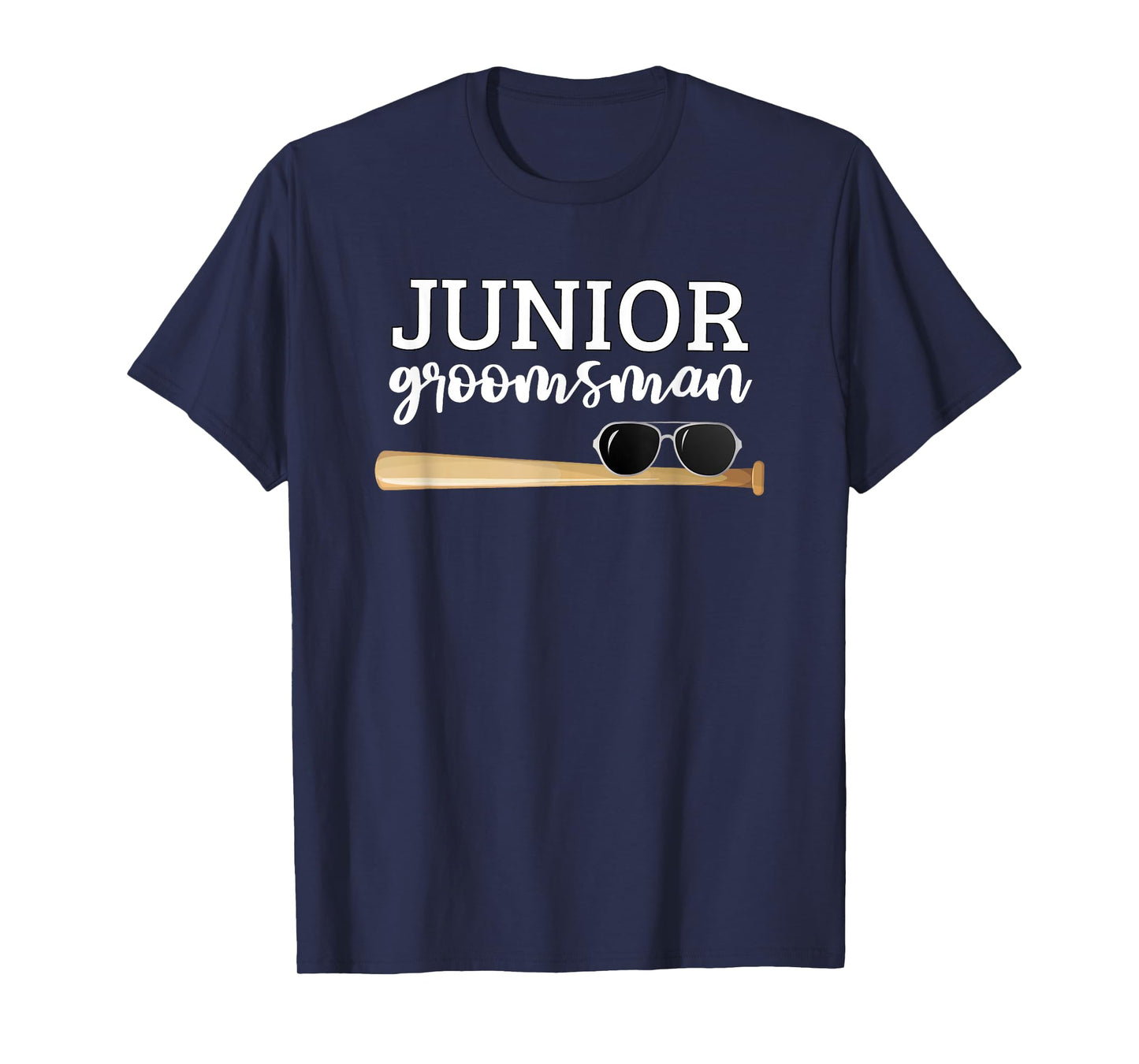 Junior Groomsman Baseball Bat Wedding Party Jr Boys Gift T-Shirt