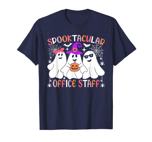 Spooktacular Office Staff Funny Halloween Costume T-Shirt