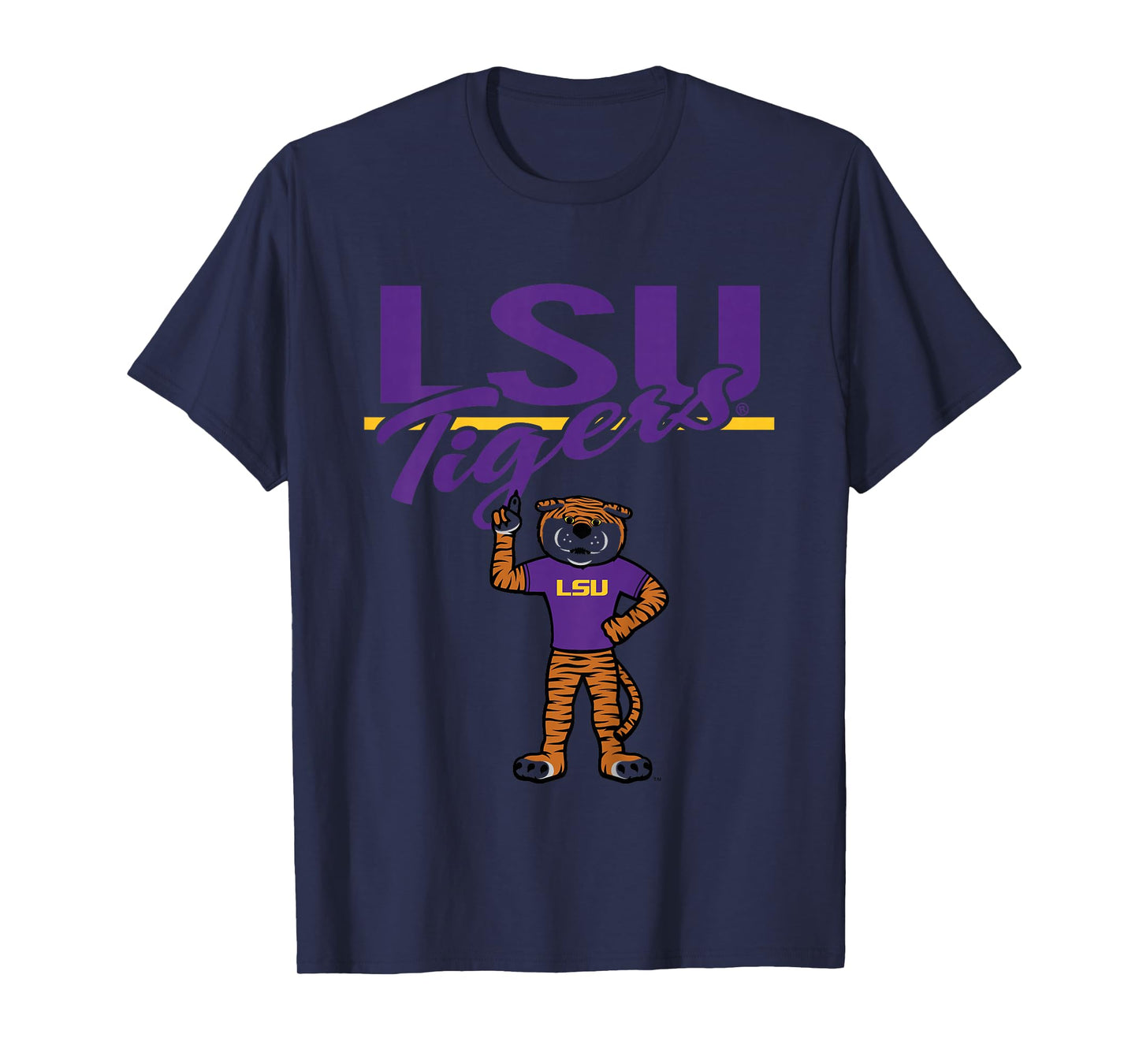Kids LSU Tigers Kid's Mascot White Officially Licensed T-Shirt