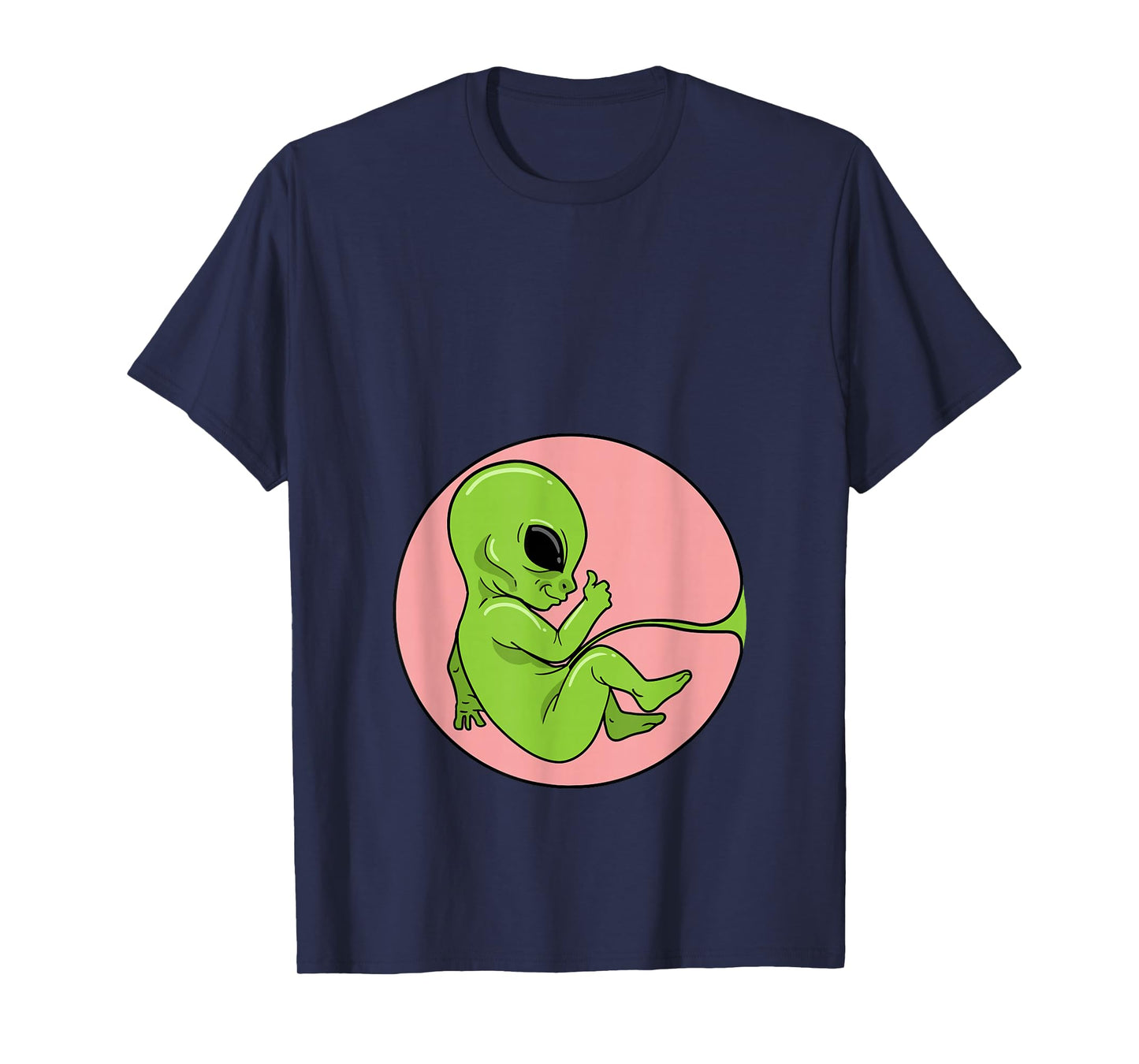 Expectant Mama Fetus Embryo Baby Alien Pregnant T-Shirt